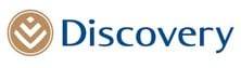 Discovery logo with a circular gold emblem on the left and the word 'Discovery' in blue text on the right.