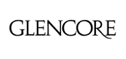 Glencore logo with the company name written in black uppercase letters against a white background.