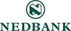 Nedbank logo with a stylized "N" in a circular emblem positioned above the text "NEDBANK" in green letters.