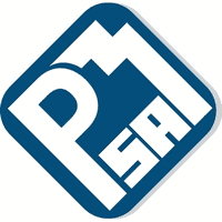 Blue and white PMSA logo with stylized letters "PMSA" inside a tilted square.