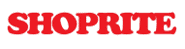 ShopRite logo in bold red letters on a white background.