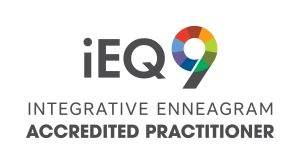 iEQ9 Integrative Enneagram Accredited Practitioner badge showcasing qualification in Enneagram coaching.