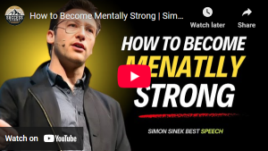 Thumbnail of a video titled 'How to Become Mentally Strong' featuring a speaker in a suit on stage.